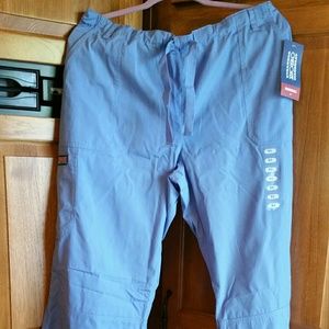 Cherokee Work wear Ciel Blue scrub pants, sz XL